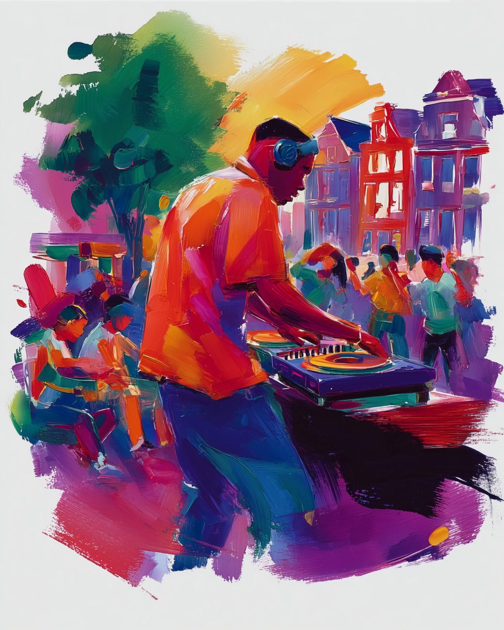 Poster over dj bij Dag van de amateurkunsten